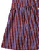 [Pré-vente] Robe rouge à rayures et col cravate des années 40