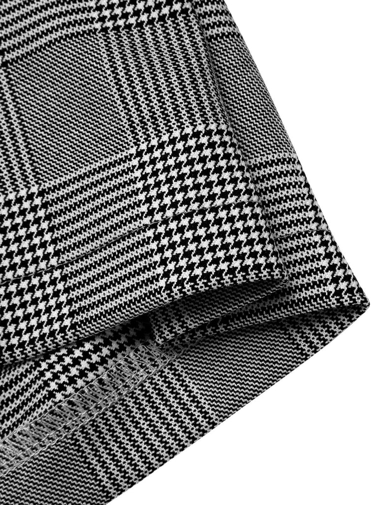 [Prévente] Pantalon gris pied-de-poule à fausses poches années 40