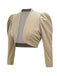 [Prévente] Veste champagne en velours à manches de mouton années 1960