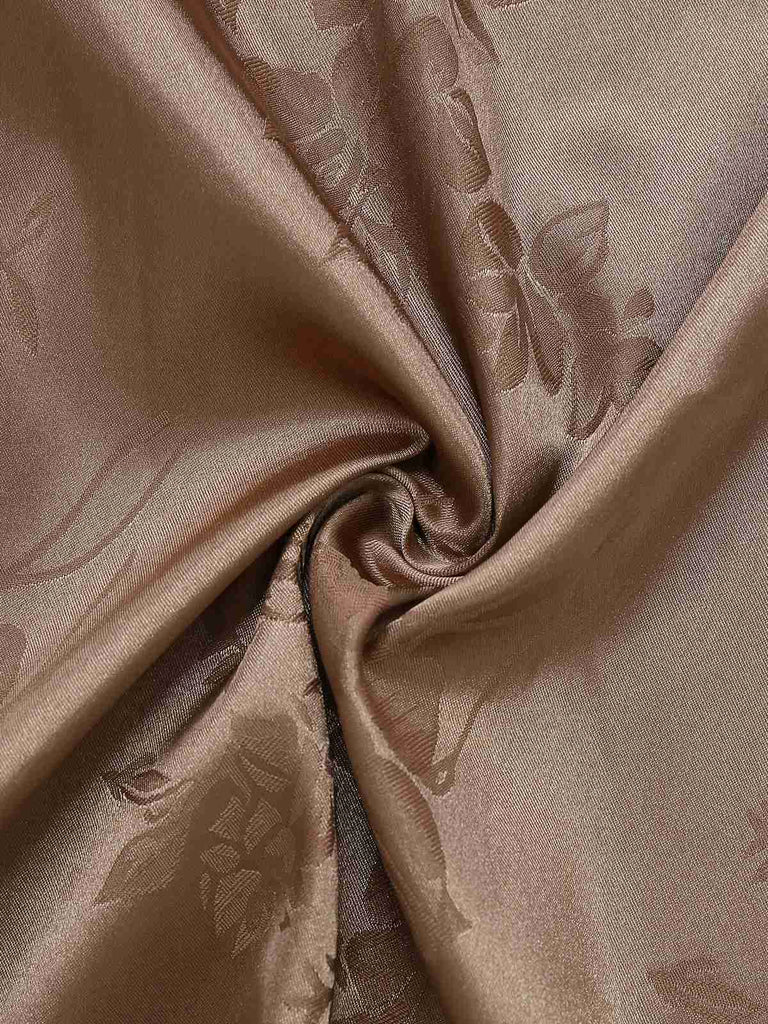 Robe sirène en satin et bretelles uni motif floral jacquard années 1930