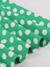 Robe verte à pois à bretelles spaghetti années 1950