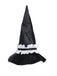 2PCS Chemisier et jupe à volants en dentelle noire style sorcière d'Halloween années 1950