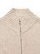 Haut tricoté sans manches beige à revers des années 1950