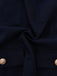 [Prévente] 2PCS hauts multi-poches et jupe plissée bleus et blancs des années 1950