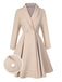 [Pré-vente] Manteau trapèze col châle couleur crème des années 1950