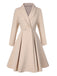 [Pré-vente] Manteau trapèze col châle couleur crème des années 1950