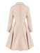 [Pré-vente] Manteau trapèze col châle couleur crème des années 1950