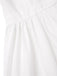 [Pré-vente] Robe blanche à fleurs découpées et épaules dénudées des années 1950