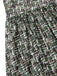 [Pré-vente] Robe verte à carreaux avec nœud et manches double volants des années 1950
