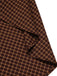 [Pré-vente] Robe bustier en cotonà carreaux patchwork marron ourlet irréguliers années 1970