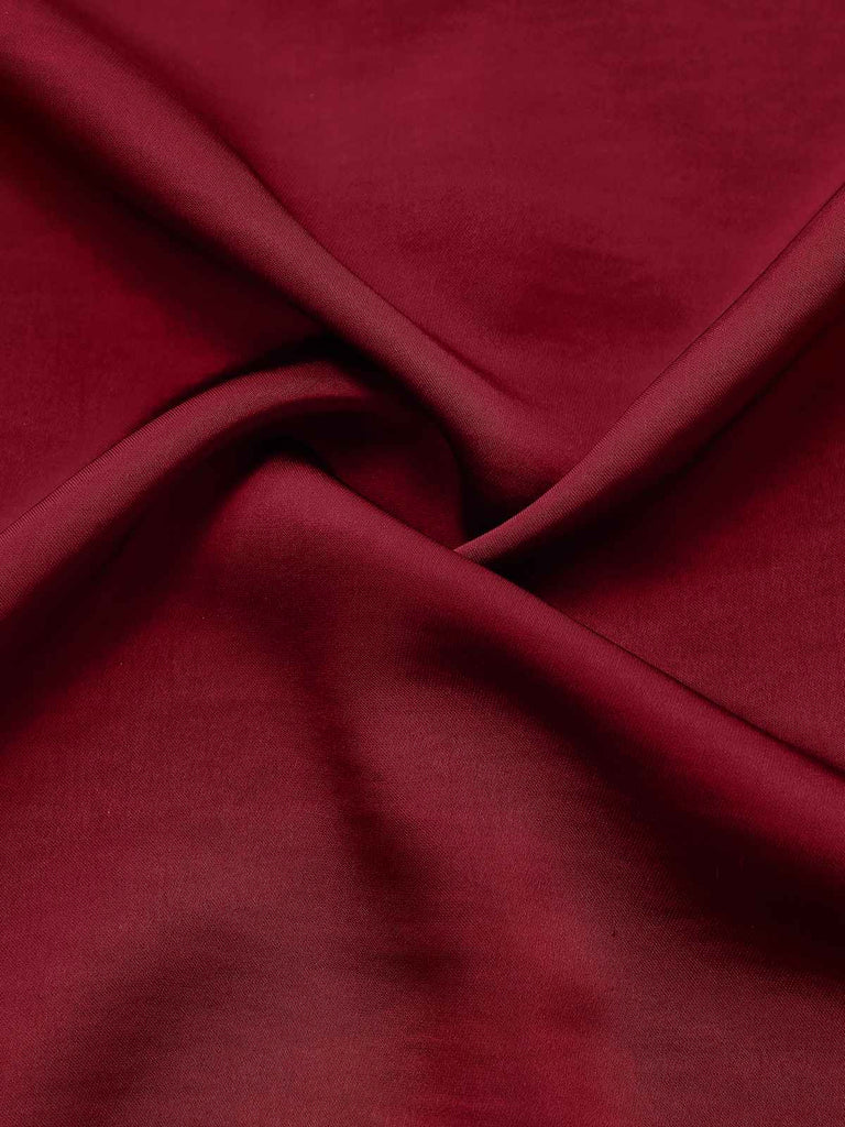 [Pré-vente] Chemisier rouge foncé à volants et col noué des années 40