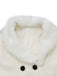 Manteau à boutons amovibles en fausse fourrure des années 1940