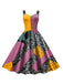 Robe multicolore colorblock Sally de L'Étrange Noël de Monsieur Jack des années 1950