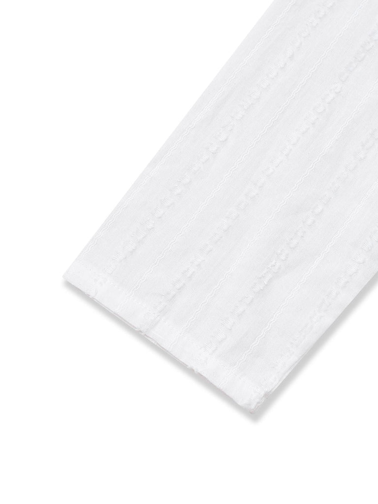 [Prévente] Combinaison à carreaux en coton col à volants et nœud des années 1930