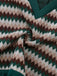 [Pré-vente] 2PCS Chemisier en tricot vert à carreaux et jupe années 1960
