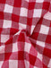[Prévente] Robe rouge à carreaux en coton tricoté col cœur des années 1950