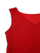[Pré-vente] Robe de soirée rouge à volants col bateau en dentelle pailletée des années 1930