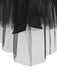 [Prévente] 2PCS robe dos nu à paillettes noires et jupe en maille des années 60