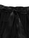 [Prévente] 2PCS robe dos nu à paillettes noires et jupe en maille des années 60