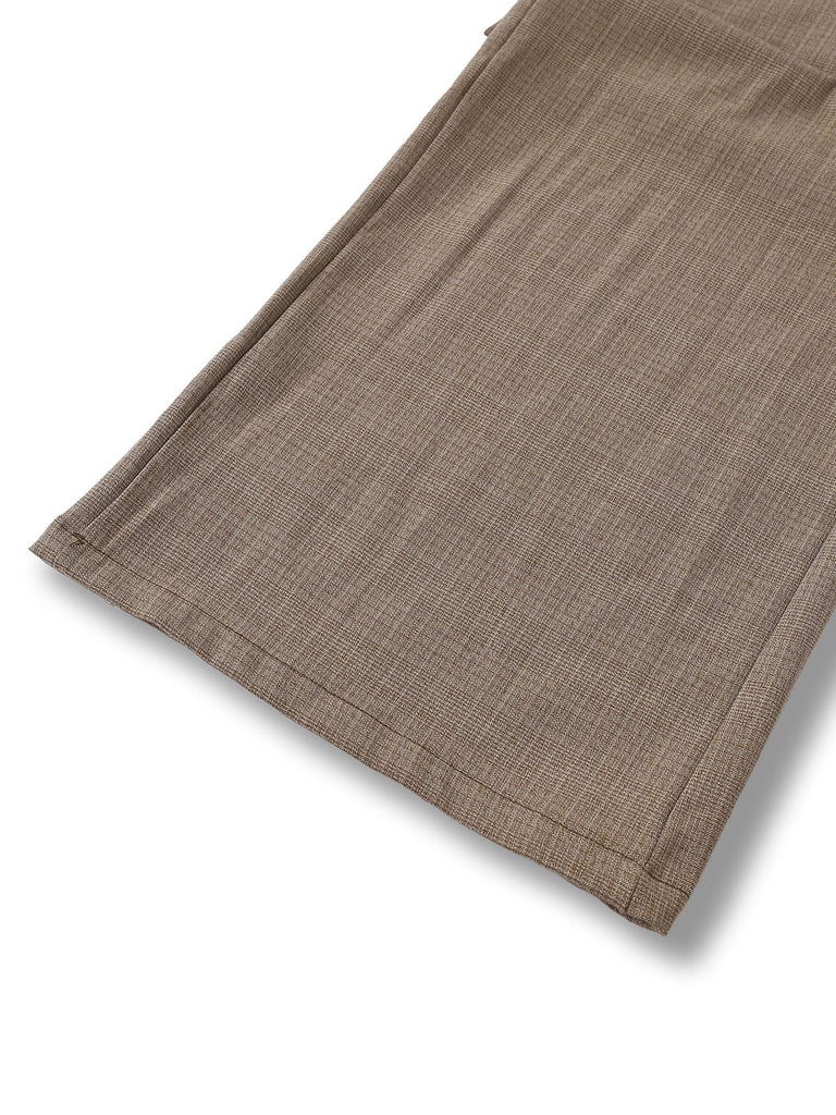 [Prévente] Combinaison marron à bretelles et poches métallisées années1950