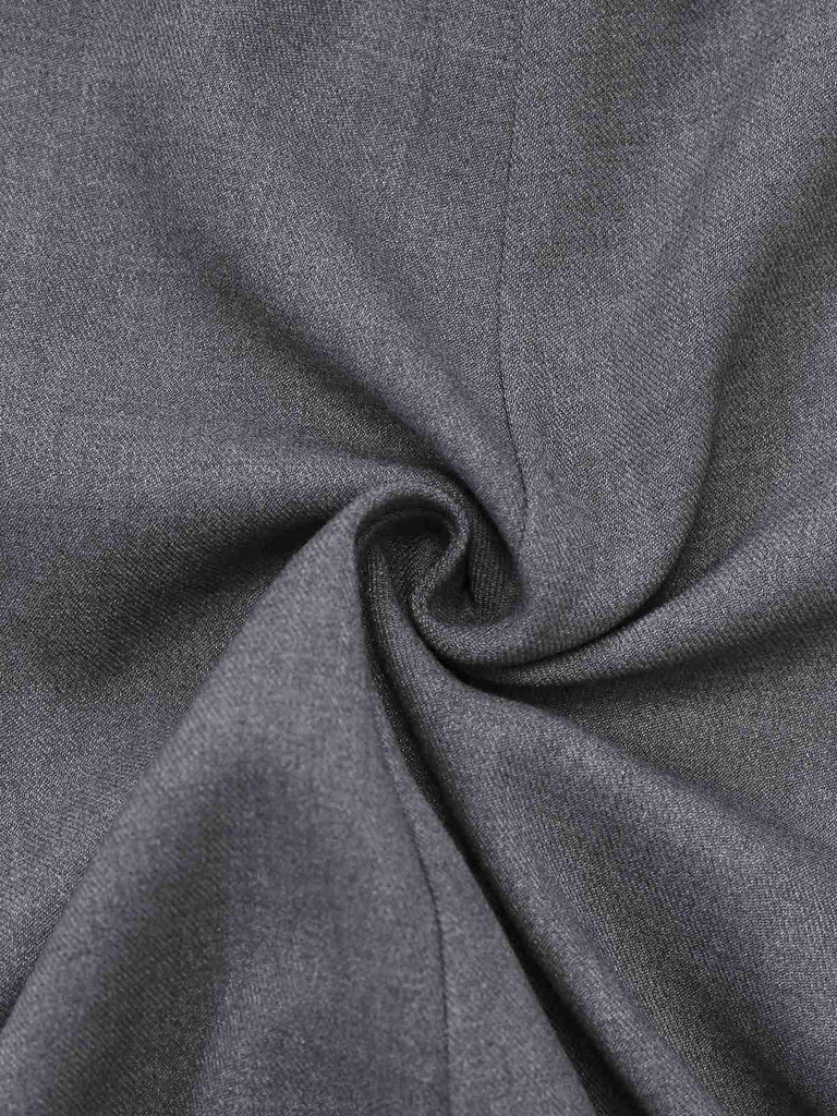[Prévente] 2PCS hauts torsadés en maille et jupe plissée rouge et gris des années 60
