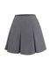 [Prévente] 2PCS hauts torsadés en maille et jupe plissée rouge et gris des années 60