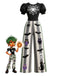 [Prévente] Combinaison en toile d'araignée Halloween manches bouffantes noire années 1950