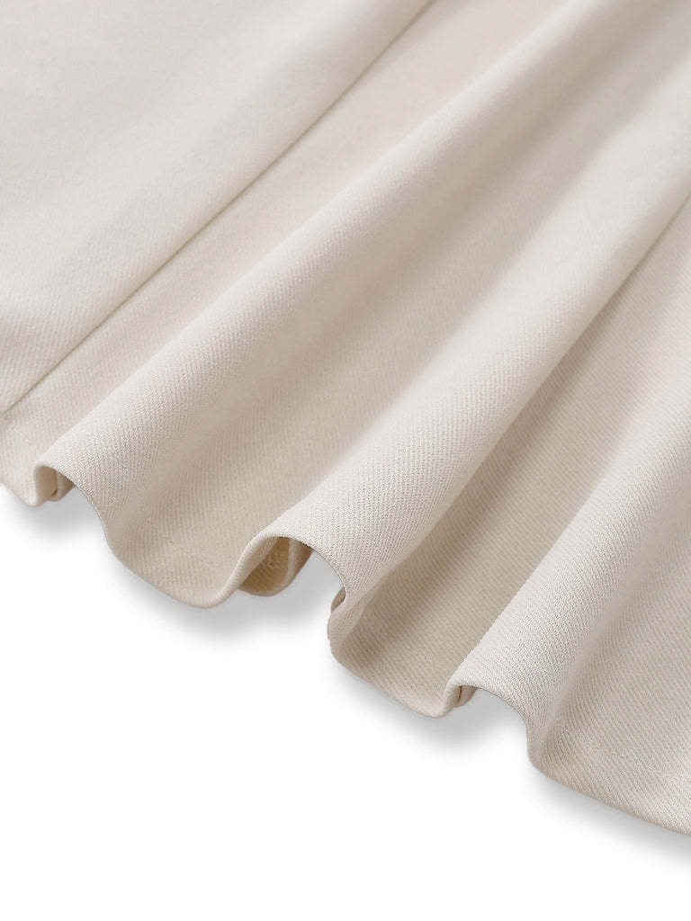 [Prévente] Robe sirène tricotée à bretelles kaki fausse plume d'autruche années 1930