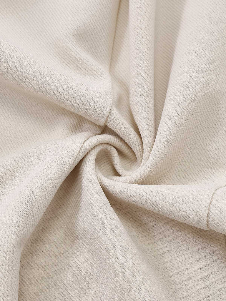 [Prévente] Robe sirène tricotée à bretelles kaki fausse plume d'autruche années 1930