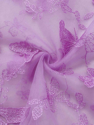 Robe Maxi Bretelles Épaghetti Papillons 3D Maille Années 1930