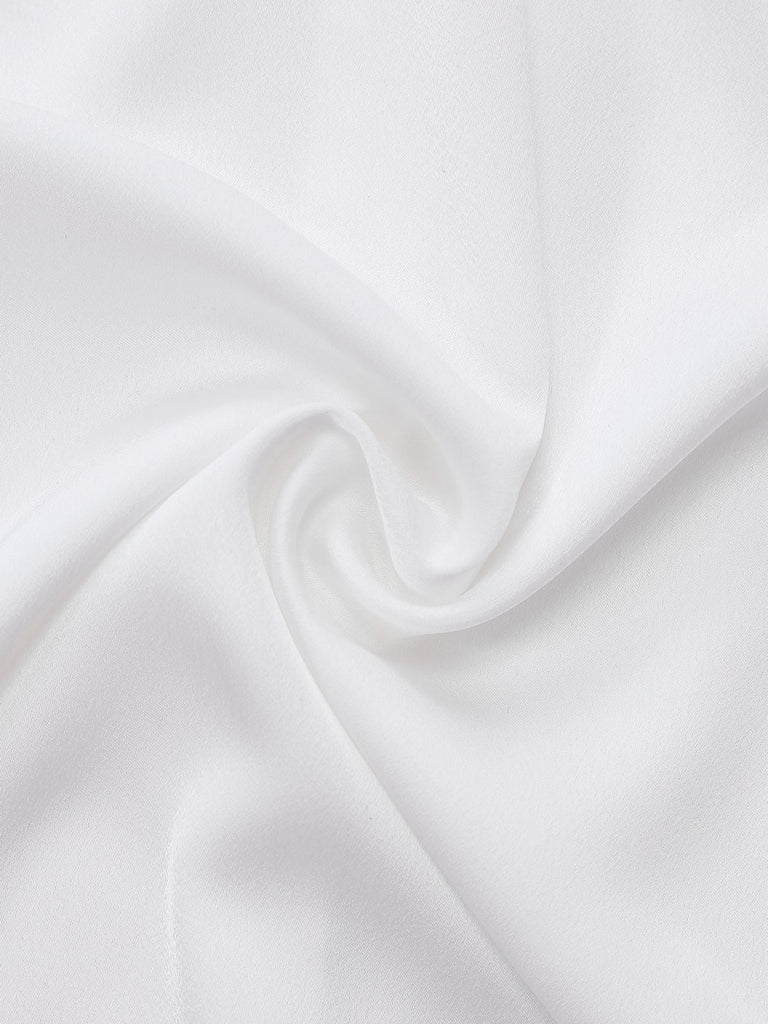 [Pré-vente] 2PCS chemisier blanc et pantalon salopette à carreaux noir des années 1940