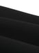 Robe cape noire à col en V et ceinture années 1950