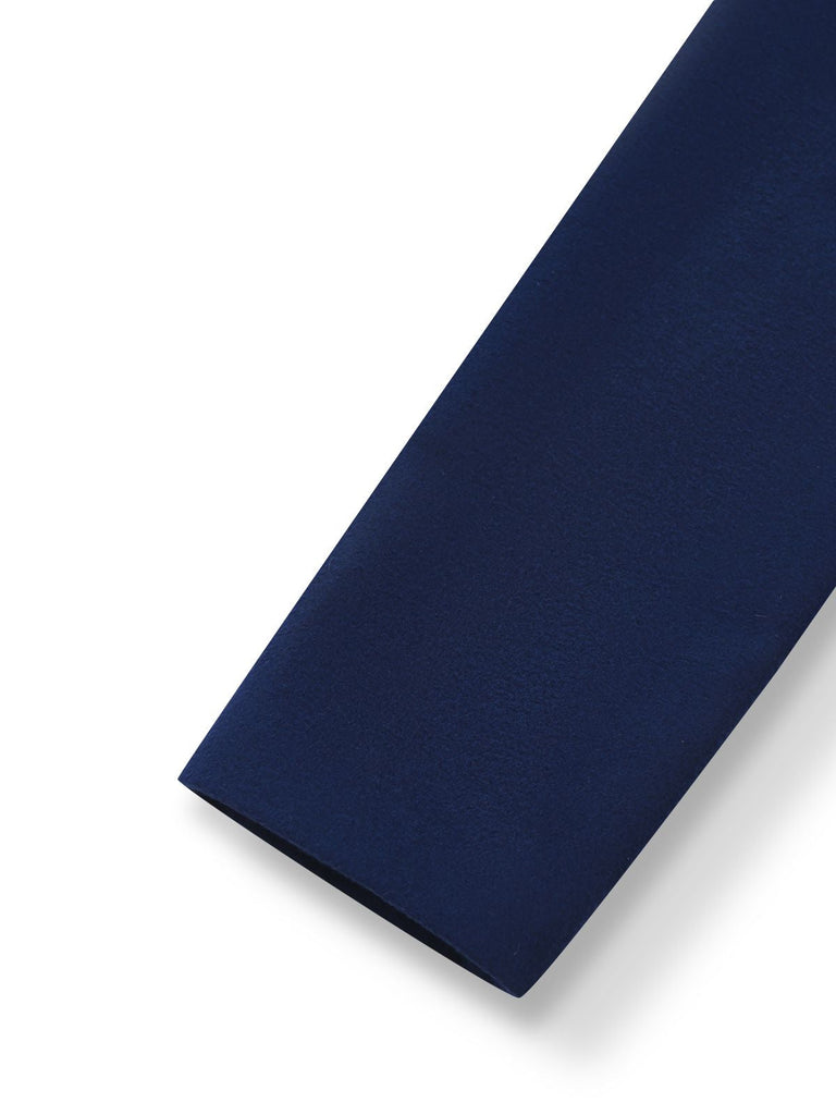 [Prévente] Manteau bleue doublé de fausse fourrure et ceinturé années 1960