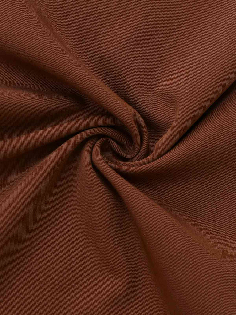 [Pré-vente] Combinaison kaki bloc de couleur col revers et volanté des années 1940