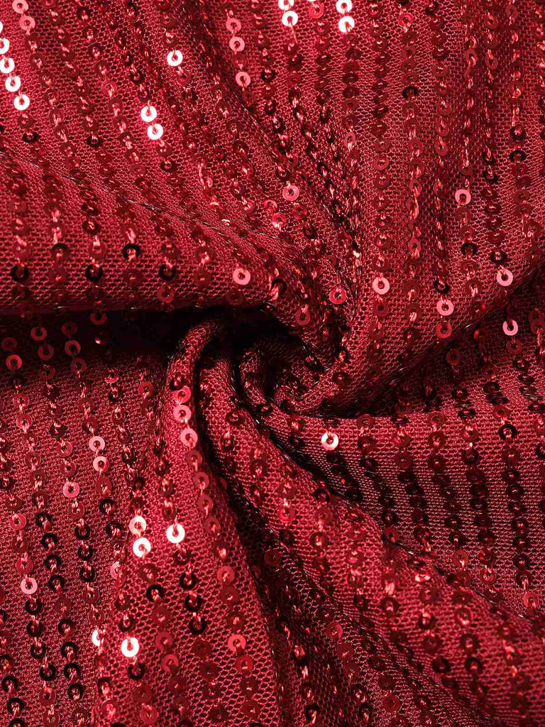 Combinaison bustier en patchwork de plumes et paillettes des années 1950