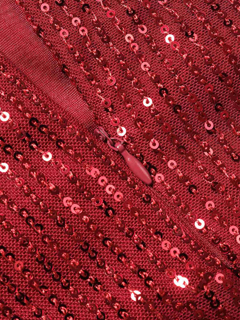 Combinaison bustier en patchwork de plumes et paillettes des années 1950