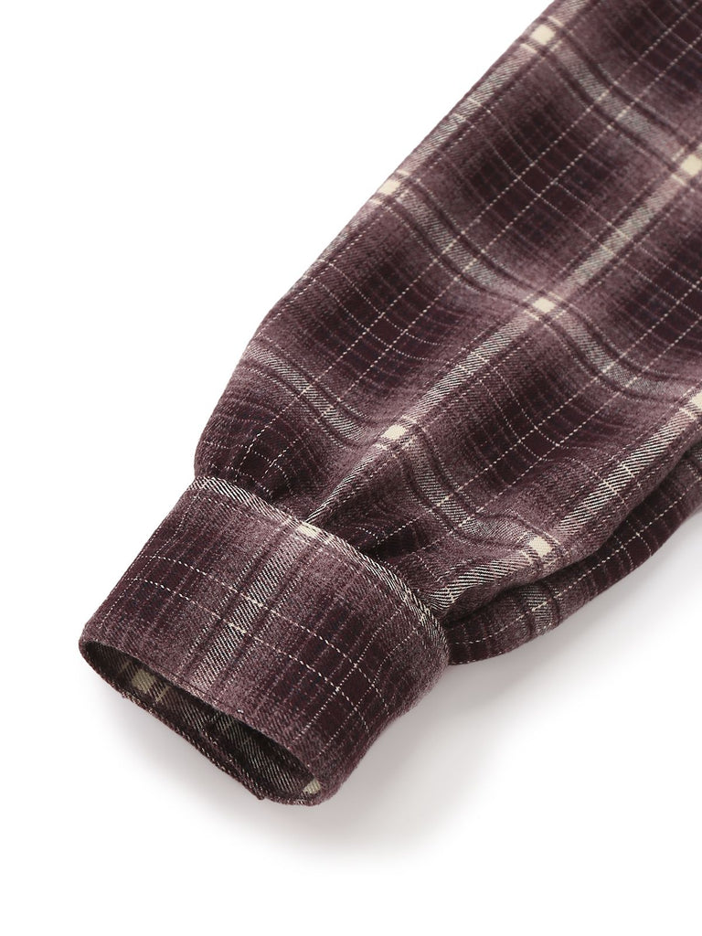 [Prévente] Robe patchwork en denim carreaux noirs style années 40