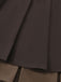 [Prévente] Jupe courte plissée à volants marron style preppy années 60
