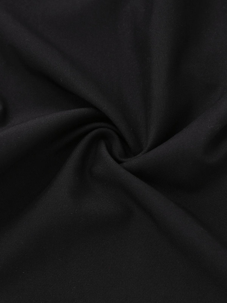 [Prévente] 2PCS chemisier rayé à volants et pantalon à lacets noirs des années 40