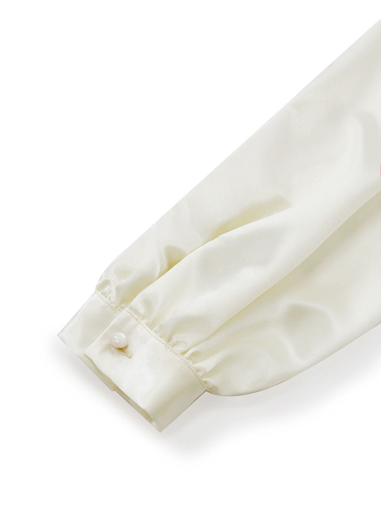 [Prévente] Combinaison patchwork kaki col nœud papillon années 60