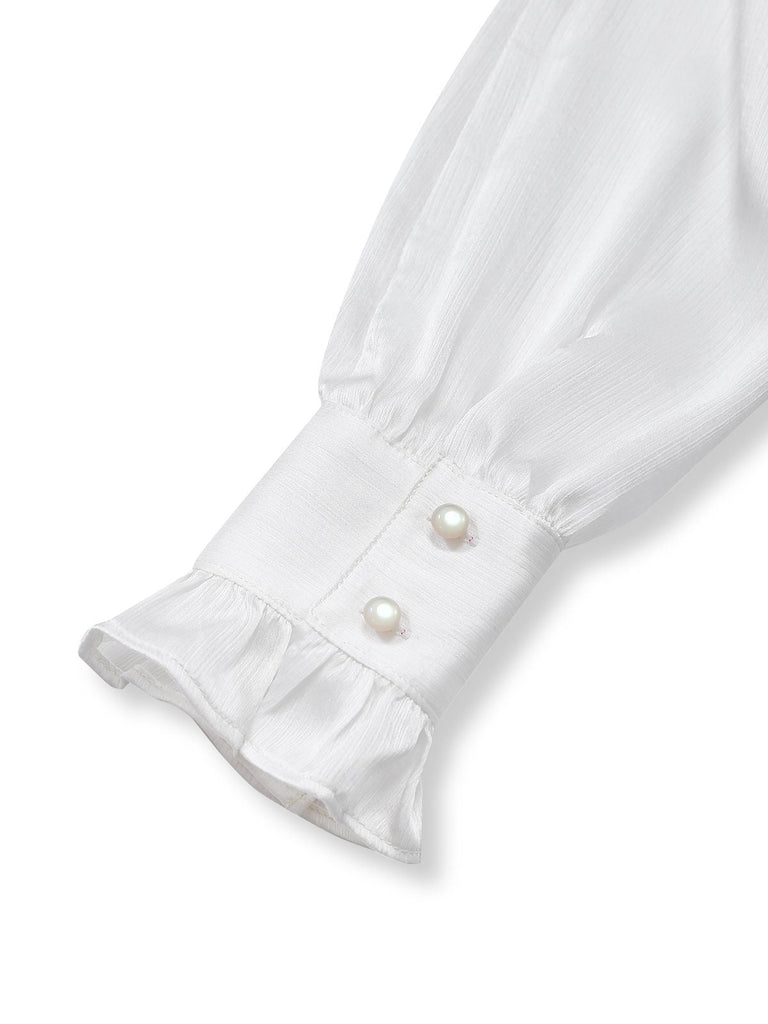 [Prévente] Robe Patchwork Noire à Volants Ceinture Nœud Papillon Année 1960