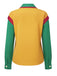 [Prévente] Chemisier revers colorblock jaune et vert années 70