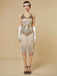 Robe Charleston à franges et sequins années 1920