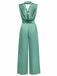 Vert Uni Mock Combinaison Années 1940 3
