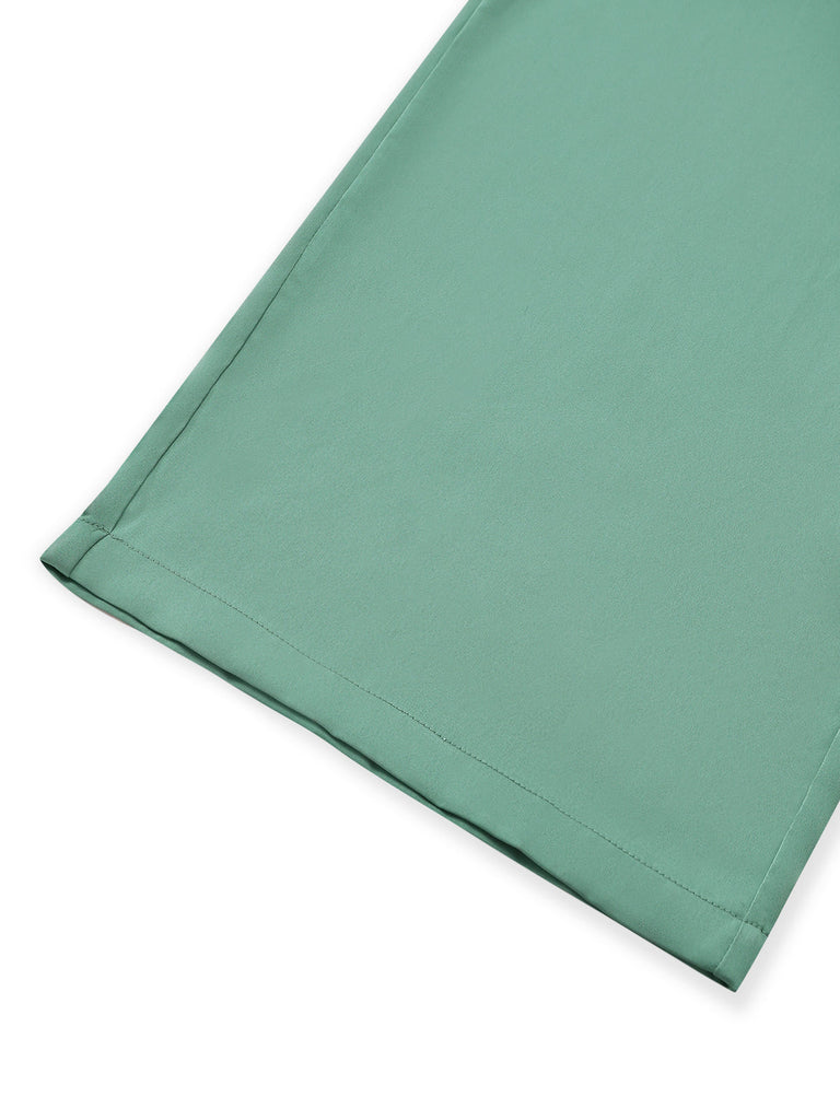 Vert Uni Mock Combinaison Années 1940 4