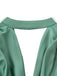 Vert Uni Mock Combinaison Années 1940 7