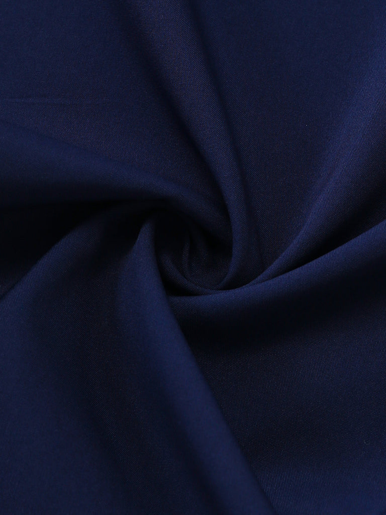 Bleu Foncé Portefeuille Style Jambes Larges Combinaison Années 1940 5