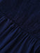 Bleu Foncé Portefeuille Style Jambes Larges Combinaison Années 1940 6