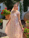 [Prévente] Robe Swing Manches Bouffantes Fleurs Bleu Années 1950