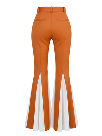 [Prévente] Pantalon évasé orange patchwork 1970s